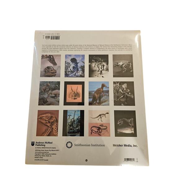 Smithsonian 2001 Dinosaurs Calender New Old Stock - Picture 3 of 5